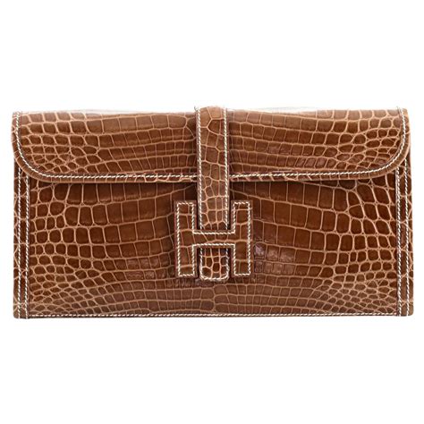 hermes jige crocodile price|Hermes egee clutch.